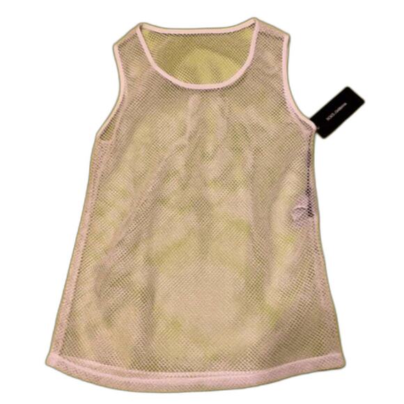 Dolce and Gabbana White Mesh Tank Top size 8 - Picture 1 of 9